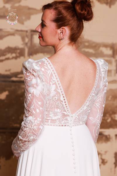 Robe de Mariée Aenor Lambert Créations - Boutique Céline d'Al proche de Rouen 76000