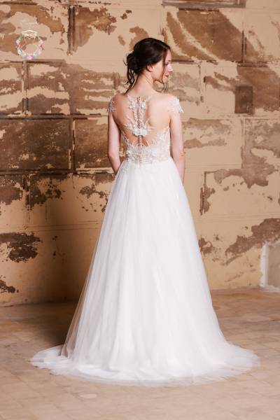 Robe de Mariée Alex dos - Boutique Céline d'Al en Seine Maritime 76