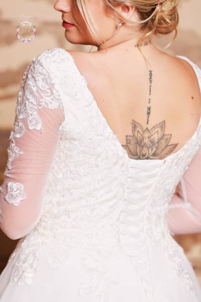 Robe de Mariée Alison laçage - Boutique Céline d'Al à Bolbec 76210
