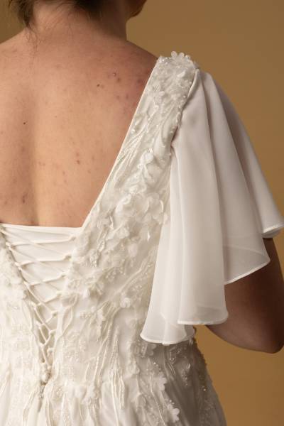 Robe de Mariée Candice dos - Boutique Céline d'Al à Bolbec 76210