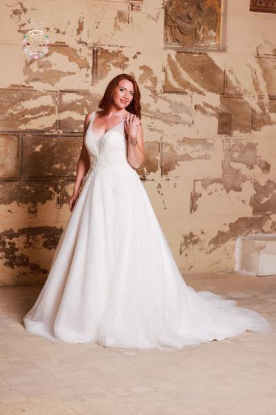 Location Robe de Mariée Carla - Boutique Céline d'Al à Bolbec 76210