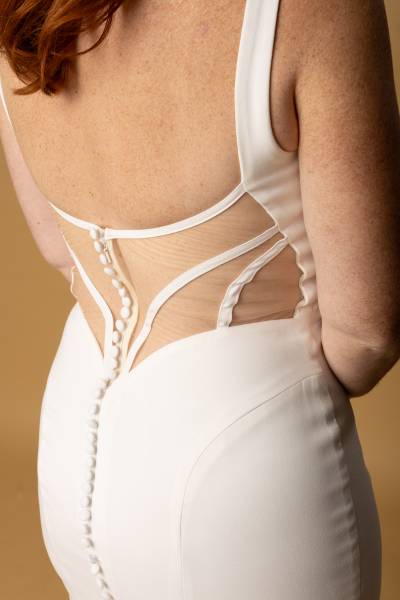 Robe de Mariée Cassia dos - Boutique Céline d'Al à Bolbec 76210