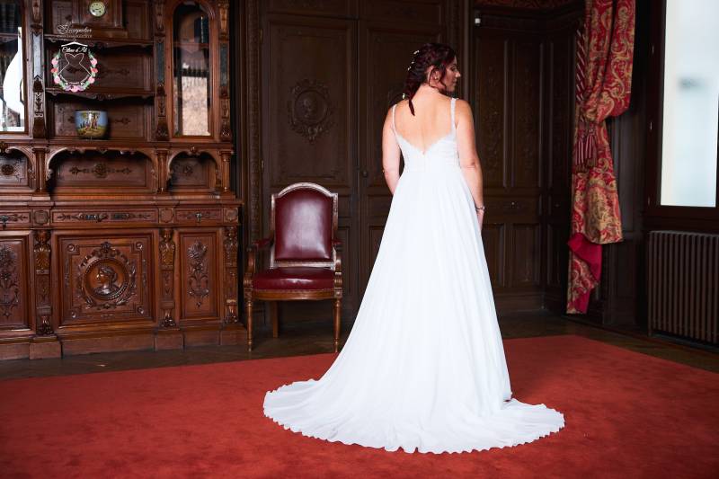 Location Robe de Mariée Clara dos - Céline d'Al à Bolbec