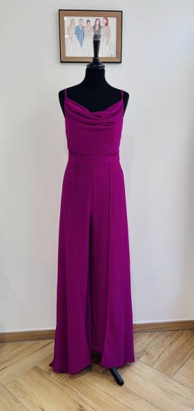 Combinaison Pantalon Fushia Voilage - Boutique Céline d'Al à Bolbec 76210