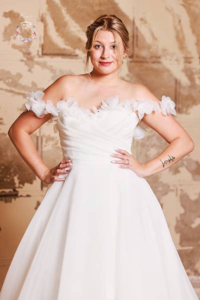 Robe de Mariée Dempsey buste - Boutique Céline d'Al à Bolbec 76210