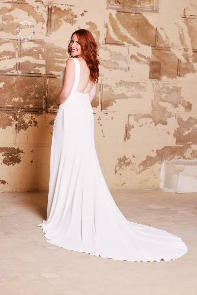 Location Robe de Mariée Didianne traîne - Boutique Céline d'Al à Bolbec 76210