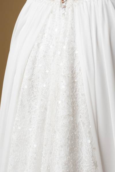 Robe de Mariée Franceska quille de dentelle - Boutique Céline d'Al à Bolbec 76210