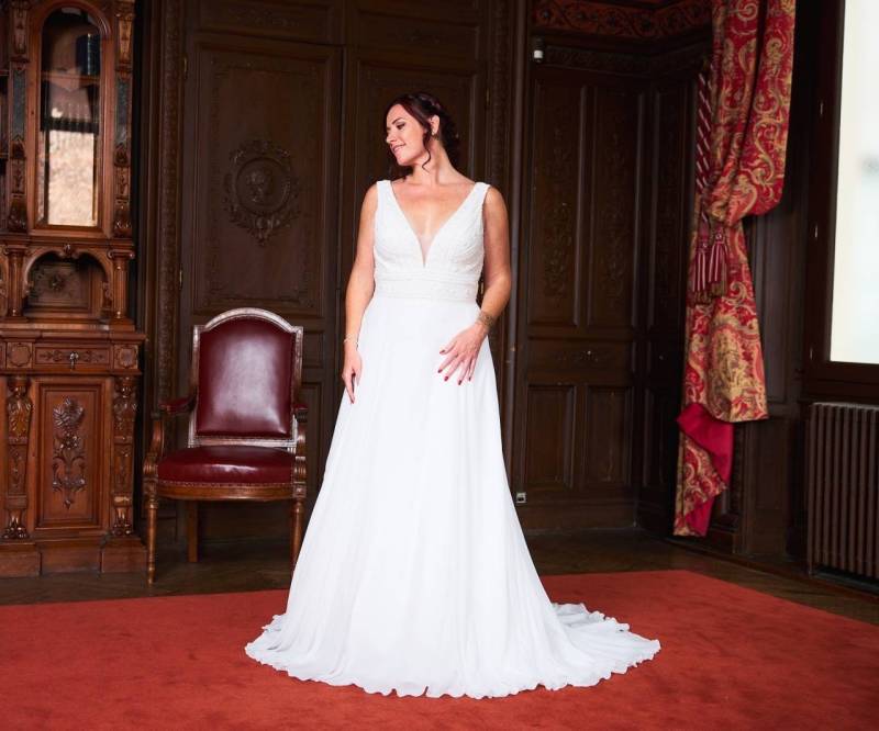 Robe de Mariée Frankee - Céline d'Al à Bolbec