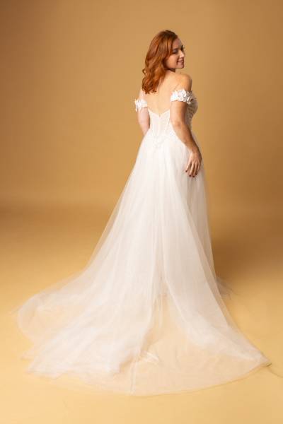 Robe de Mariée Hajar dos - Boutique Céline d'Al à Bolbec 76210