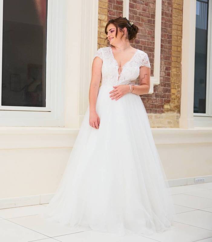 Robe de Mariée Hannah - Boutique Céline d'Al à Bolbec 76210