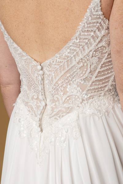Robe de Mariée Héléna dos - Boutique Céline d'Al à Bolbec 76210