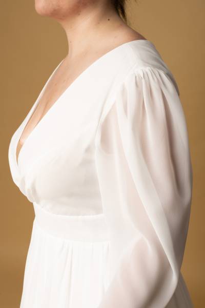 Robe de Mariée Juliana manches longues - Boutique Céline d'Al à Bolbec 76210