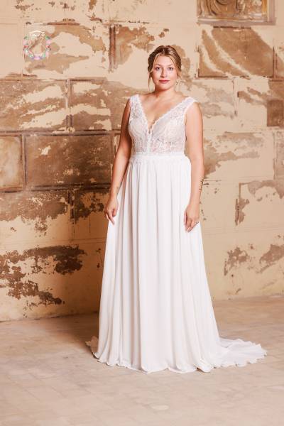 Robe de Mariée Leo ZA - Boutique Céline d'Al à Bolbec 76210
