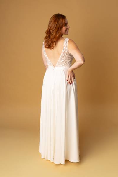 Robe de Mariée Margot dos - Boutique Céline d'Al à Bolbec 76210