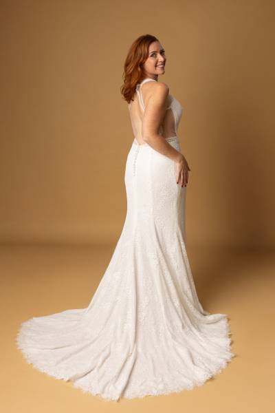 Robe de Mariée Nanouk traîne - Boutique Céline d'Al à Bolbec 76210