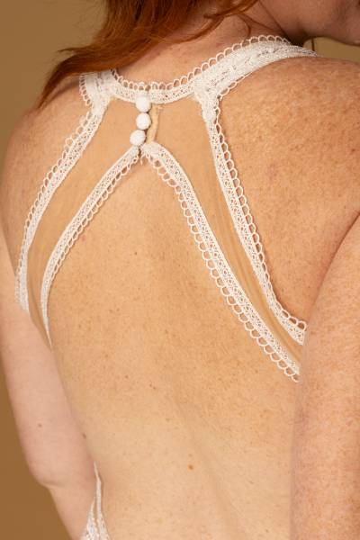 Robe de Mariée Nanouk dos - Boutique Céline d'Al à Bolbec 76210