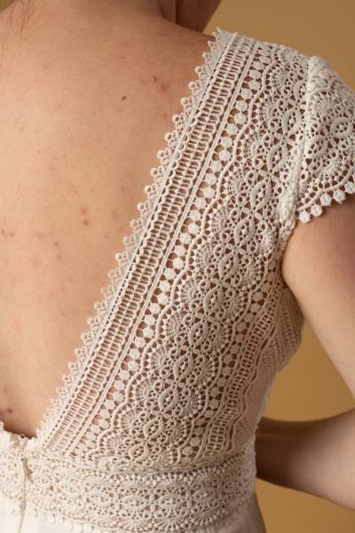 Robe de Mariée Norma dos - Boutique Céline d'Al à Bolbec 76210