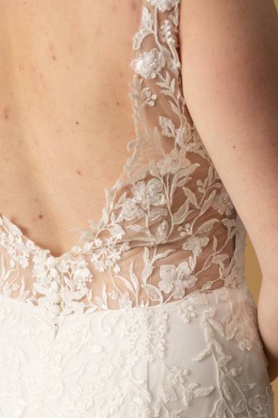 Robe de Mariée Novela dos - Boutique Céline d'Al à Bolbec 76210