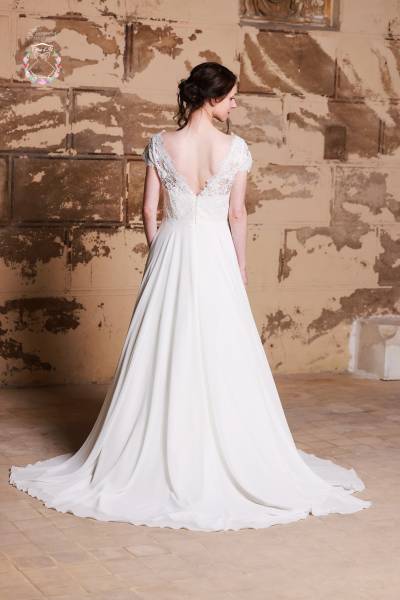 Trouver une robe de mariée champêtre Paula - Boutique Céline d'Al à Bolbec 76210