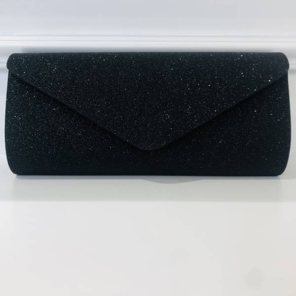 Pochette noire paillette - Boutique Céline d'Al à Bolbec 76210
