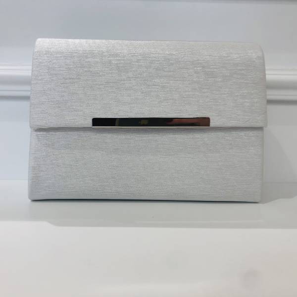 Pochette Perle Argentée pour cérémonie - Boutique Céline d'Al à Bolbec 76210