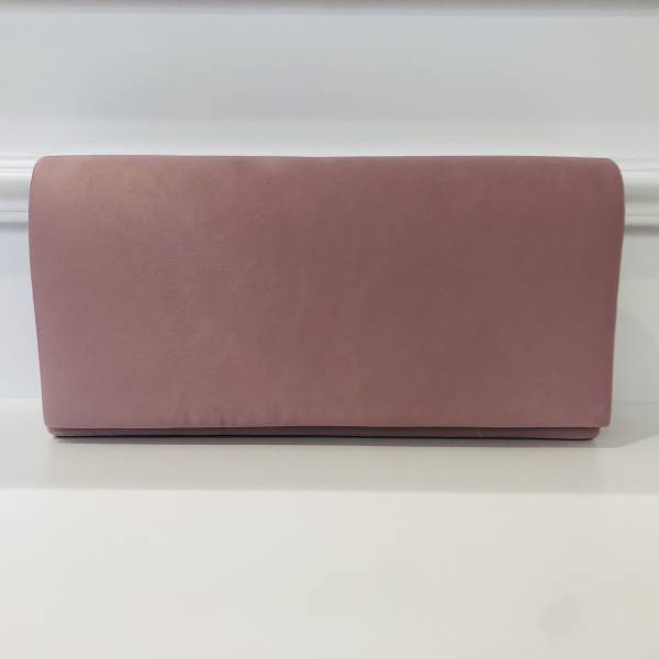 Pochette Vieux rose satinée pour cérémonie - Boutique Céline d'Al à Bolbec 76210