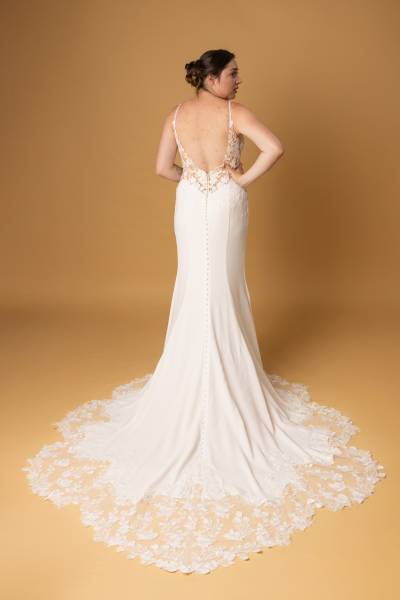 Robe de Mariée Quadisha dos - Boutique Céline d'Al à Bolbec 76210