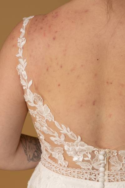 Robe de Mariée Quamar dos - Boutique Céline d'Al à Bolbec 76210