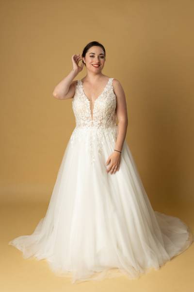 Robe de Mariée Soleda Champêtre - Boutique Céline d'Al à Bolbec 76210