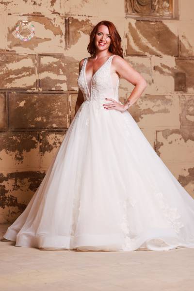 Location Robe de Mariée Tiffany - Boutique Céline d'Al à Bolbec 76210