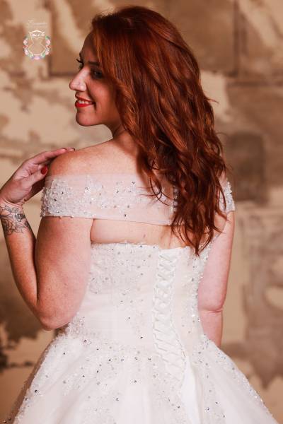 Robe de Mariée Valentina dos - Boutique Céline d'Al à Bolbec 76210