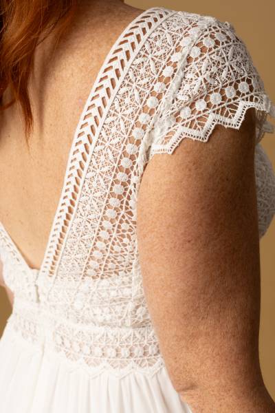 Robe de Mariée Warys dos - Boutique Céline d'Al à Bolbec 76210