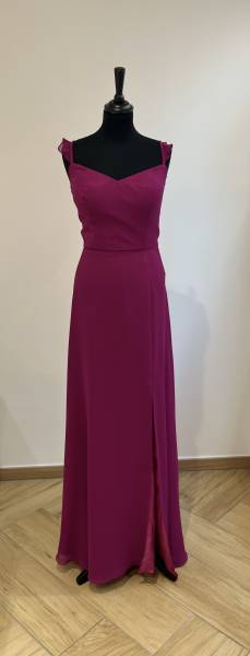 Robe longue magenta en mousseline Susana Rivieri - Boutique Céline d'Al à Bolbec 76210